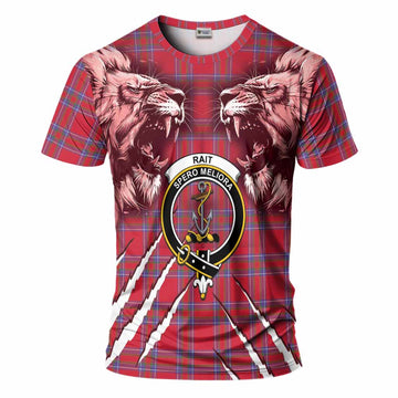 Rait Tartan Crest T-Shirt Ferocious Lion Style