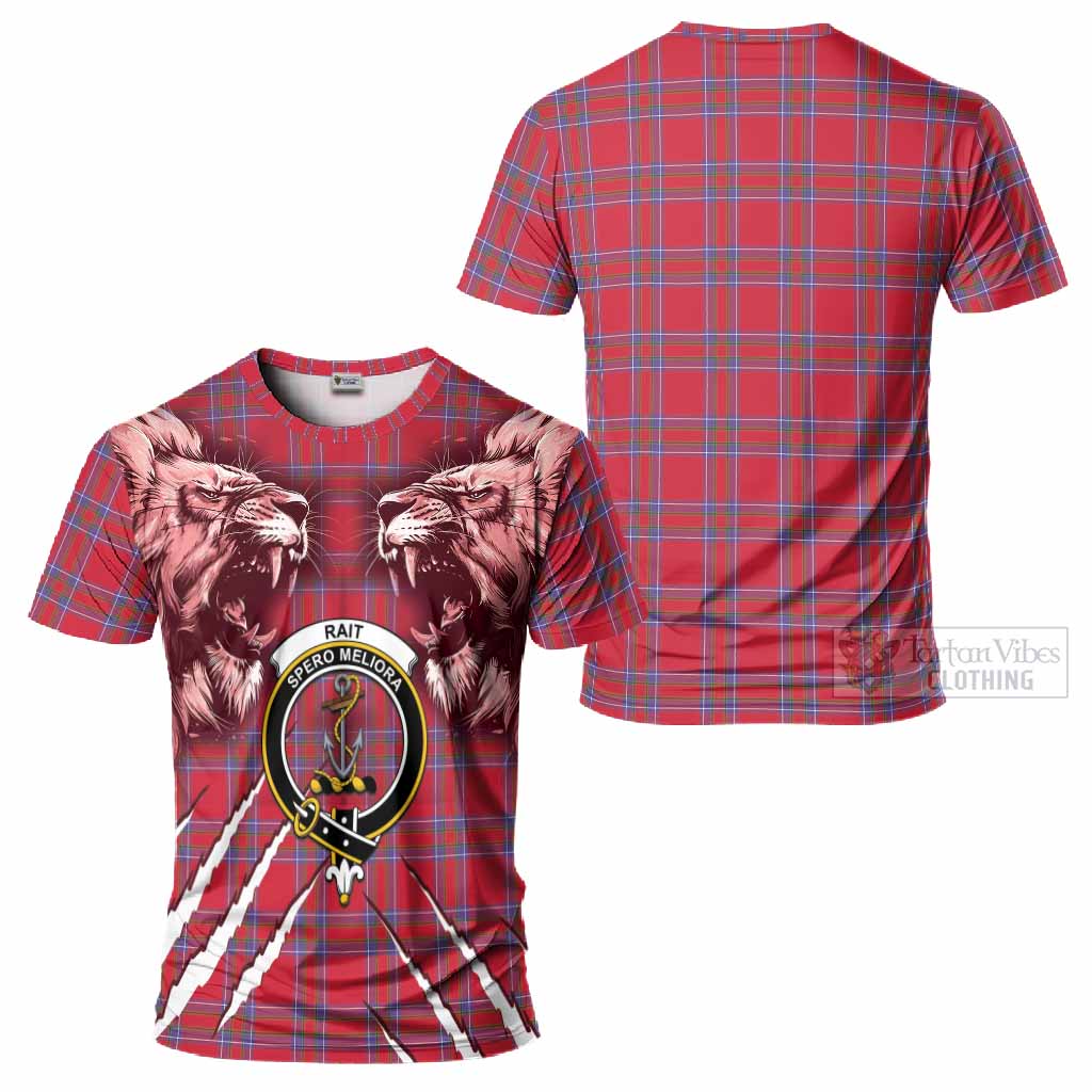 Rait Tartan Crest T-Shirt Ferocious Lion Style