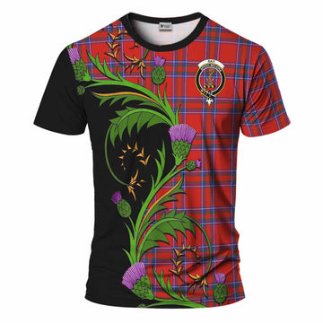 Rait Tartan Crest T-Shirt Scottish Thistle Pride Heritage Art