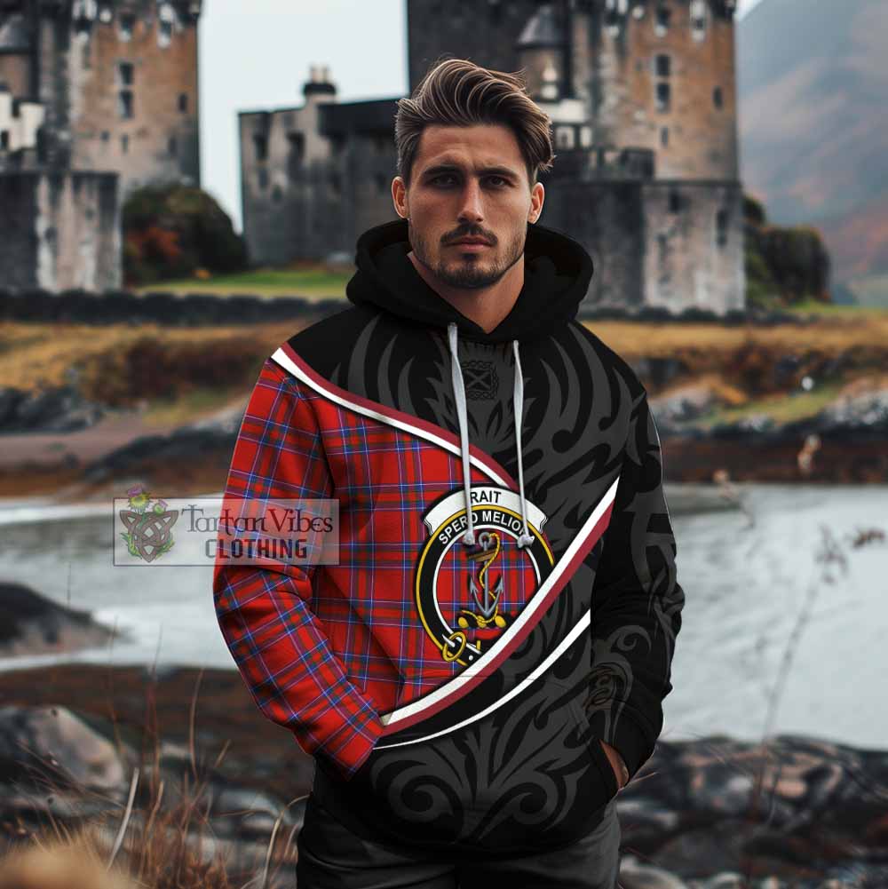 Rait Tartan Family Crest Cotton Hoodie Celtic Scottish Thistle Floral - Tartan Vibes Clothing