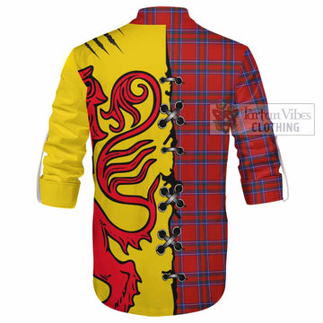 Rait Tartan Family Crest Ghillie Kilt Shirt Lion Rampant Honor