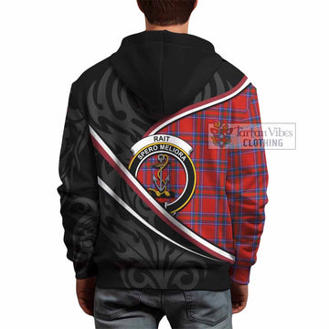 Rait Tartan Family Crest Hoodie Celtic Scottish Thistle Floral
