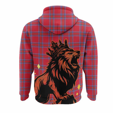 Rait Tartan Family Crest Hoodie Crowned Lion Roaring