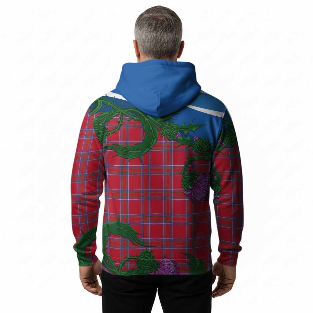 Rait Tartan Family Crest Hoodie Thistle in Minimalism