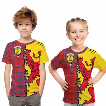 Rait Tartan Family Crest Kid T-shirt Lion Rampant Honor - Tartan Vibes Clothing