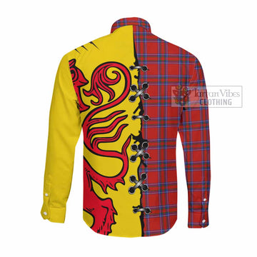 Rait Tartan Family Crest Long Sleeve Button Shirts Lion Rampant Honor