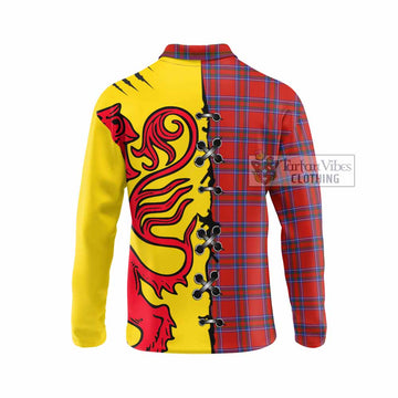 Rait Tartan Family Crest Long Sleeve Polo Shirt Lion Rampant Honor - Tartan Vibes Clothing