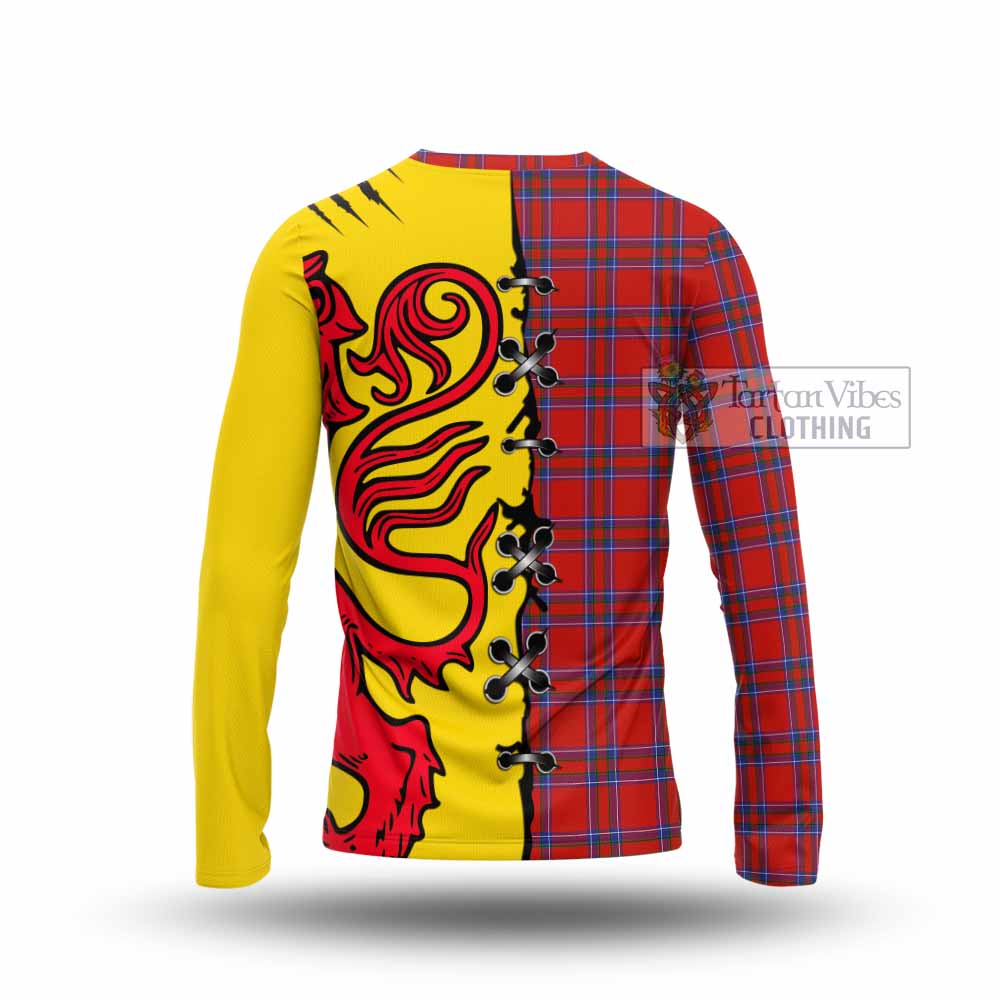 Rait Tartan Family Crest Long Sleeve T-Shirt Lion Rampant Honor - Tartan Vibes Clothing