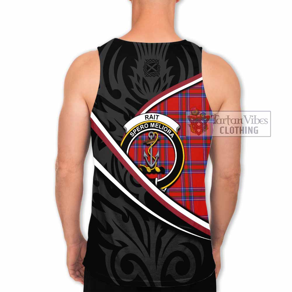 Rait Tartan Family Crest Men Tank Top Celtic Scottish Thistle Floral - Tartan Vibes Clothing
