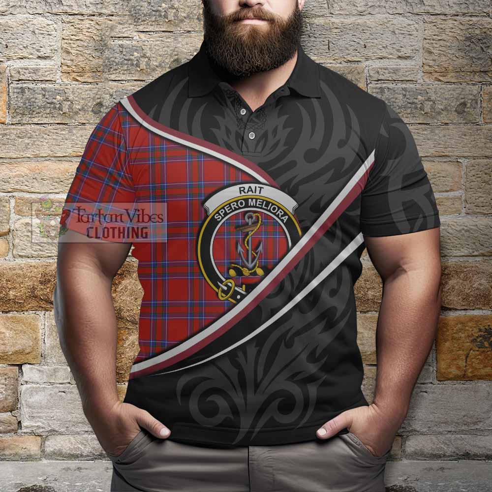 Rait Tartan Family Crest Polo Shirt Celtic Scottish Thistle Floral - Tartan Vibes Clothing