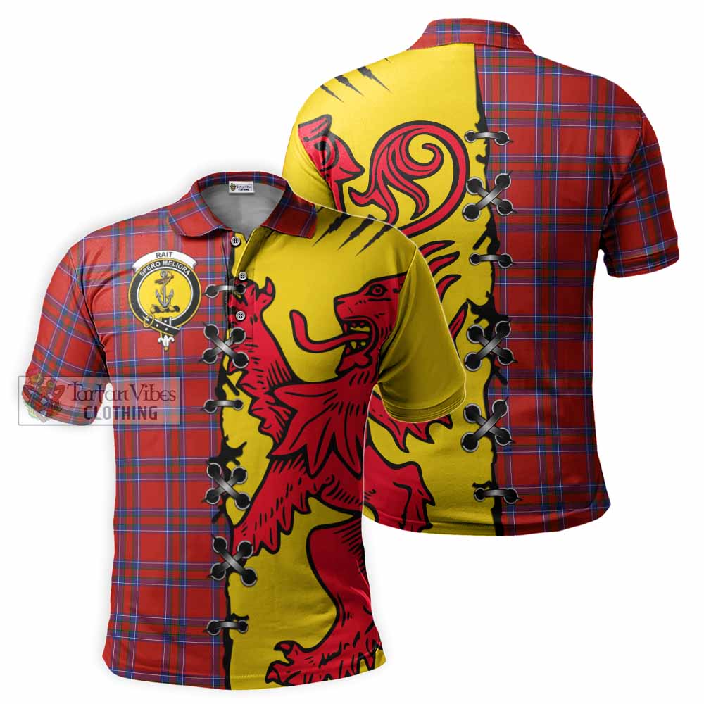 Rait Tartan Family Crest Polo Shirt Lion Rampant Honor - Tartan Vibes Clothing