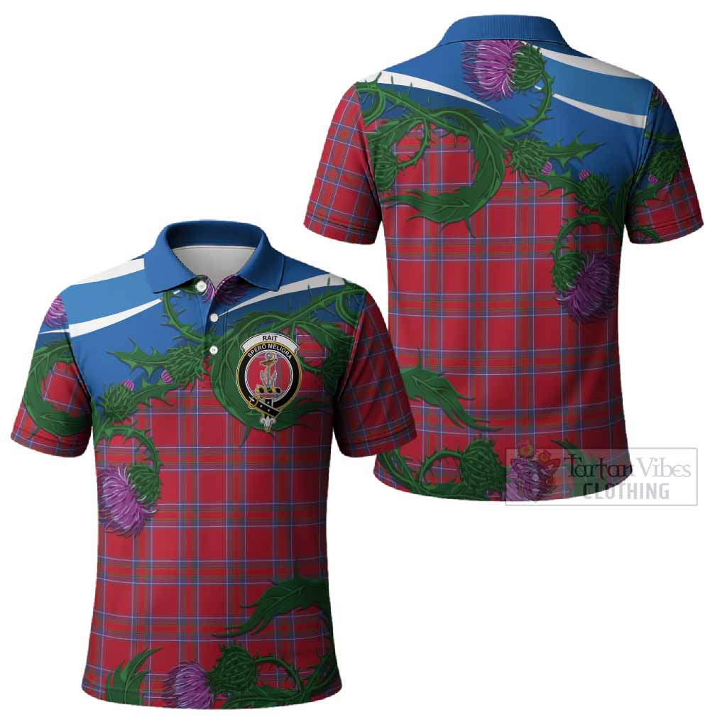 Rait Tartan Family Crest Polo Shirt Thistle in Minimalism