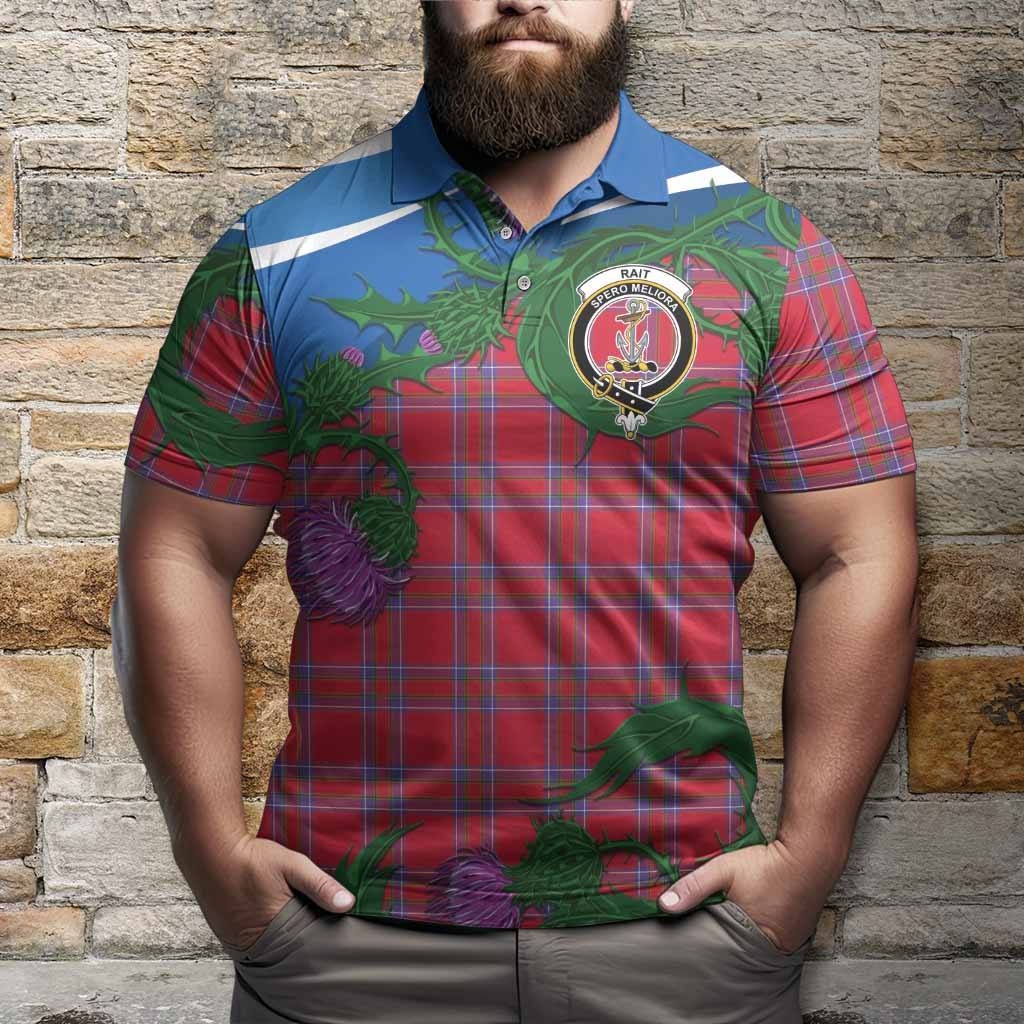 Rait Tartan Family Crest Polo Shirt Thistle in Minimalism