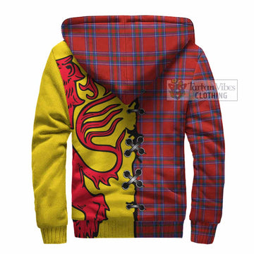 Rait Tartan Family Crest Sherpa Hoodie Lion Rampant Honor