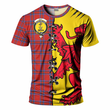 Rait Tartan Family Crest T-shirt Lion Rampant Honor - Tartan Vibes Clothing