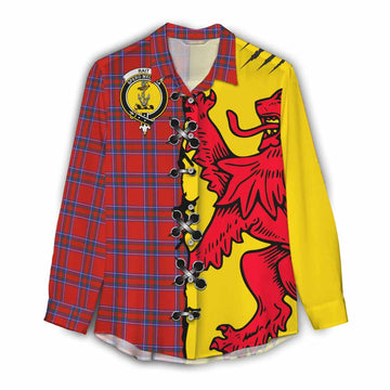 Rait Tartan Family Crest Women Casual Shirt Lion Rampant Honor