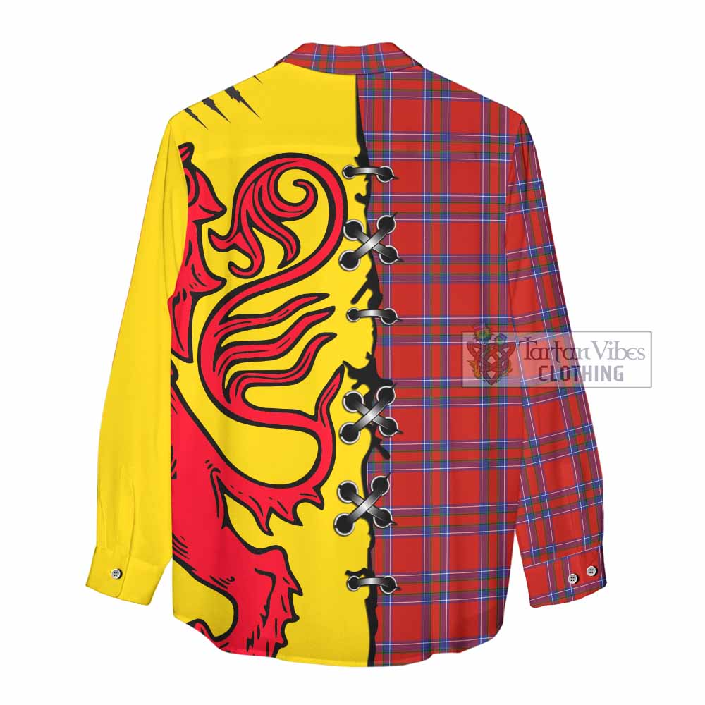 Rait Tartan Family Crest Women Casual Shirt Lion Rampant Honor - Tartan Vibes Clothing