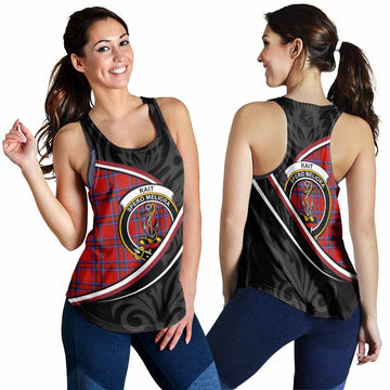 Rait Tartan Family Crest Women Racerback Tanks Celtic Scottish Thistle Floral - Tartan Vibes Clothing