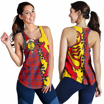Rait Tartan Family Crest Women Racerback Tanks Lion Rampant Honor - Tartan Vibes Clothing