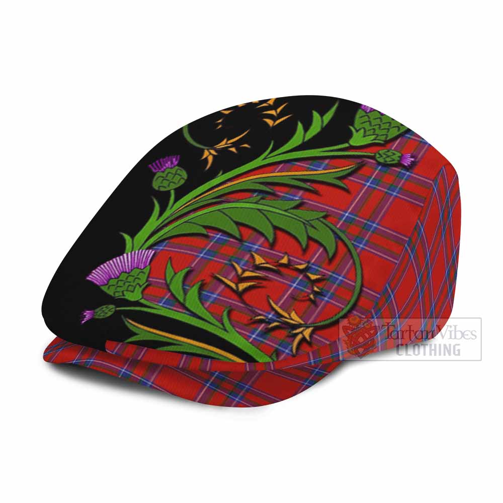 Rait Tartan Flat Cap, Jeff Cap Scottish Thistle Pride Heritage Art - Tartan Vibes Clothing