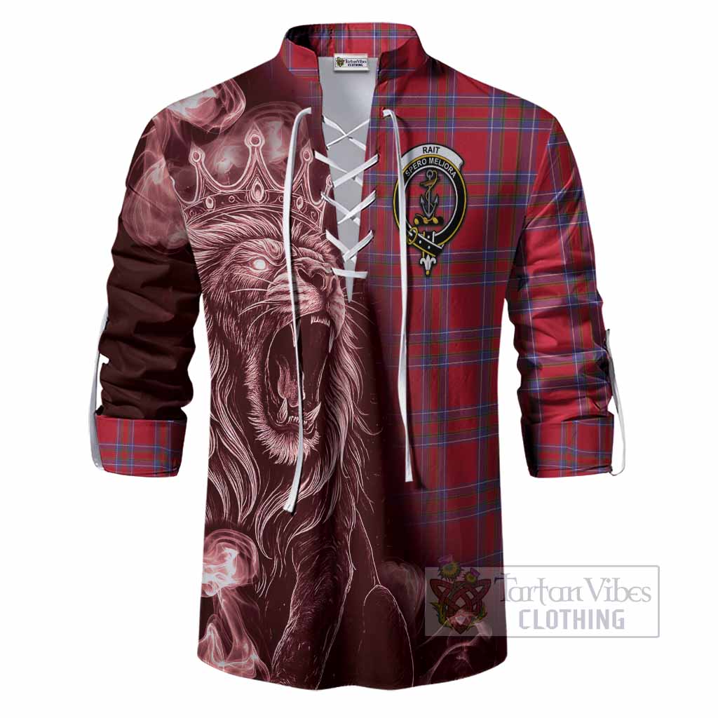 Rait Tartan Ghillie Shirt Roaring Lion Heritage