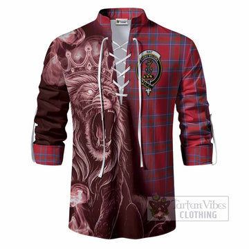 Rait Tartan Ghillie Shirt Roaring Lion Heritage