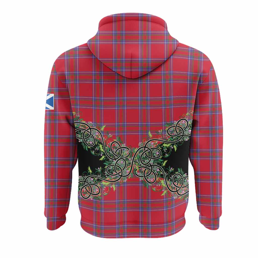 Rait Tartan Hoodie Thistle Scottish Spirit