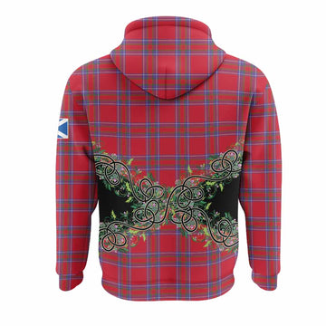 Rait Tartan Hoodie Thistle Scottish Spirit