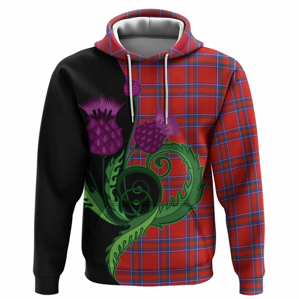 Rait Tartan Hoodie Traditional Scottish Thistle