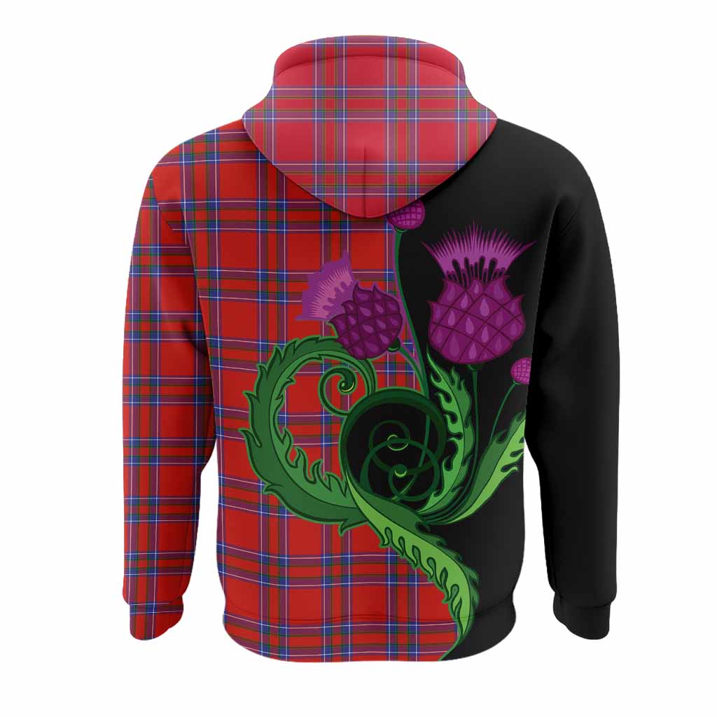 Rait Tartan Hoodie Traditional Scottish Thistle