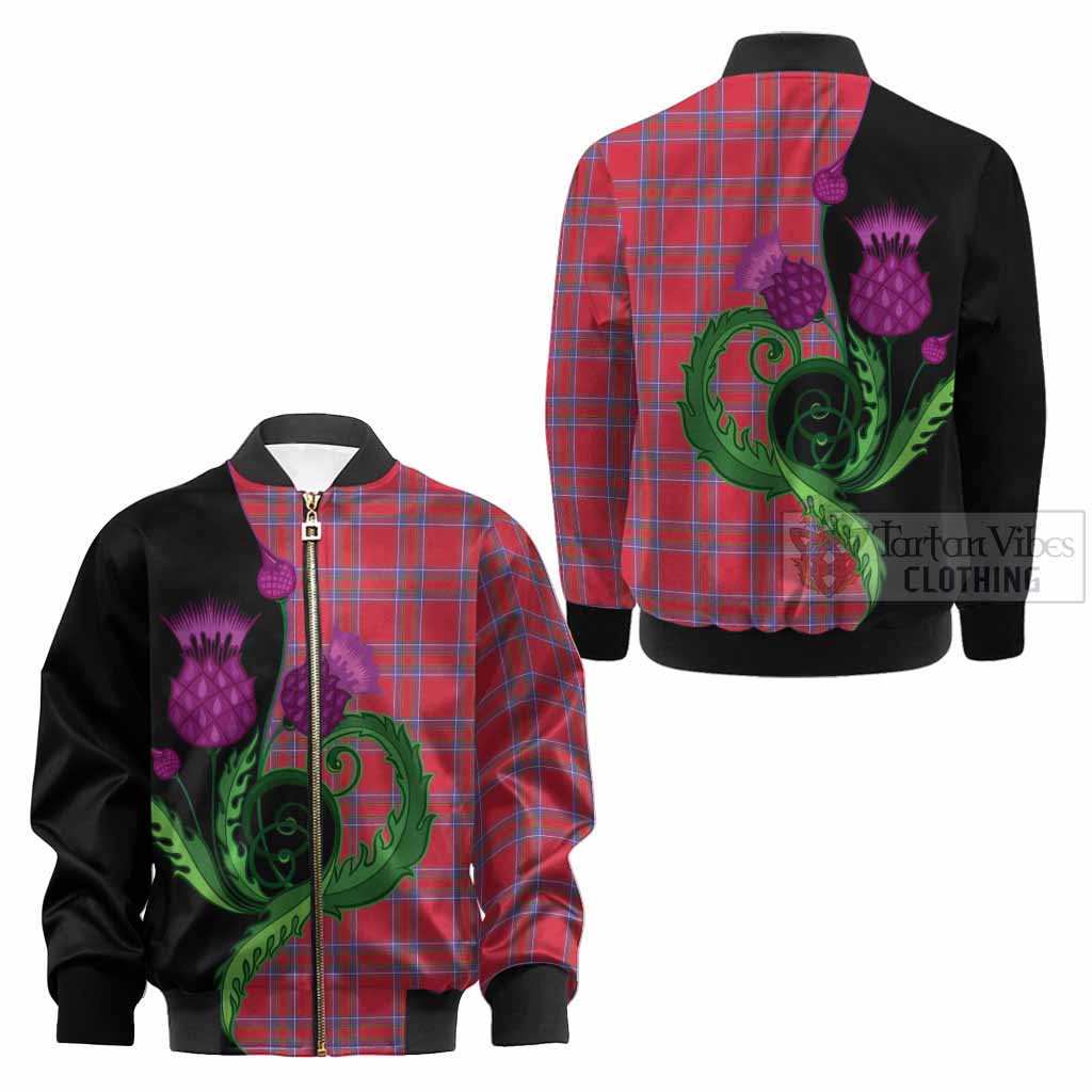 Rait Tartan Kid Bomber Jacket Traditional Scottish Thistle