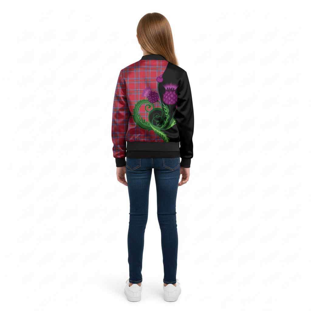 Rait Tartan Kid Bomber Jacket Traditional Scottish Thistle
