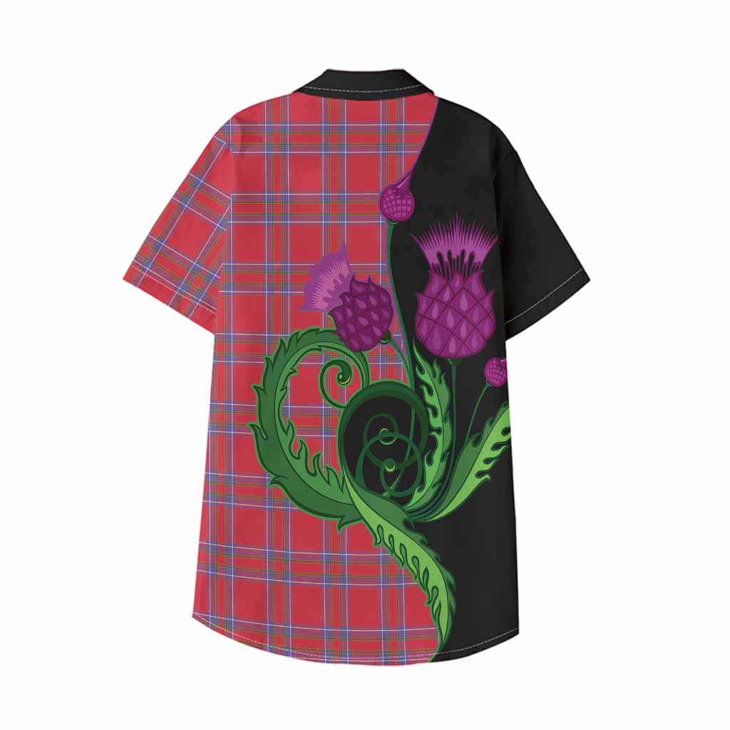 Rait Tartan Kid Hawaiian Shirt Traditional Scottish Thistle