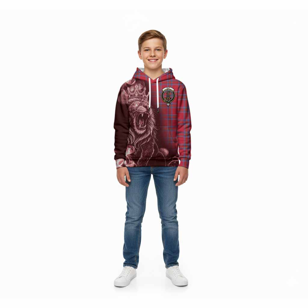 Rait Tartan Kid Hoodie Roaring Lion Heritage
