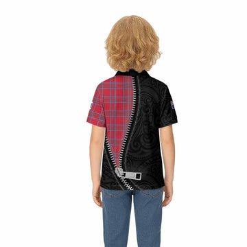 Rait Tartan Kid Polo Shirt New Zealand Pattern Unique Zipper Stylized