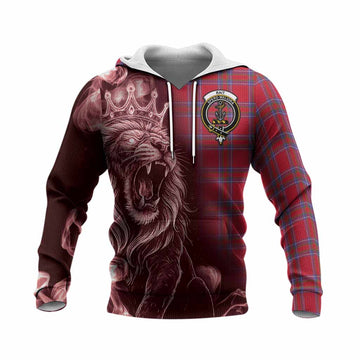 Rait Tartan Knitted Hoodie Roaring Lion Heritage