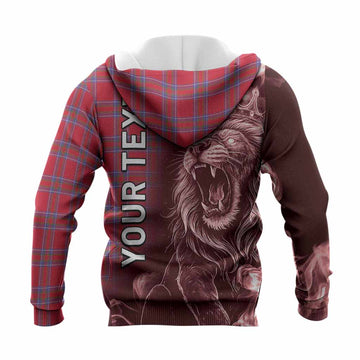 Rait Tartan Knitted Hoodie Roaring Lion Heritage