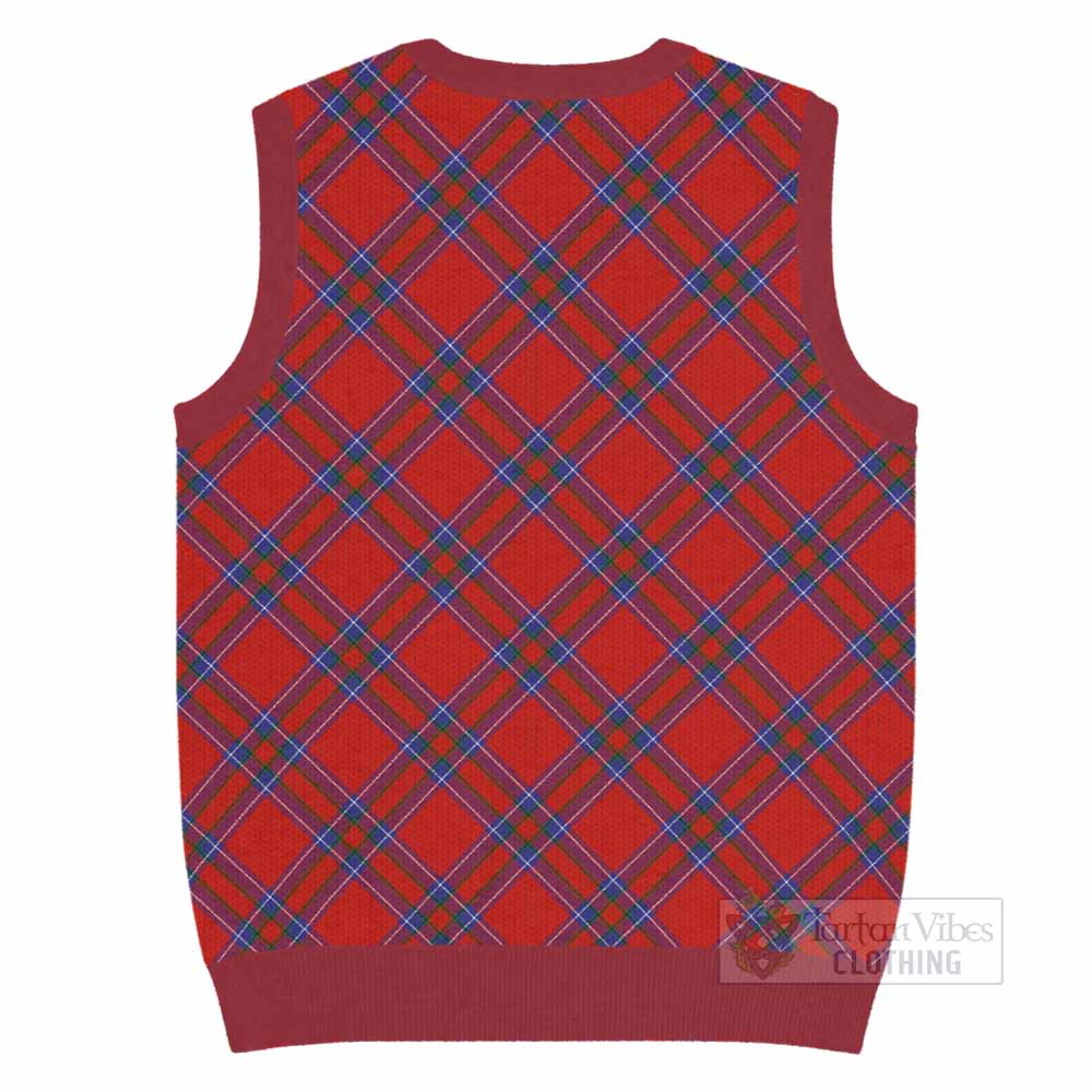 Rait Tartan  Knitted V-Neck Vest Cross Style