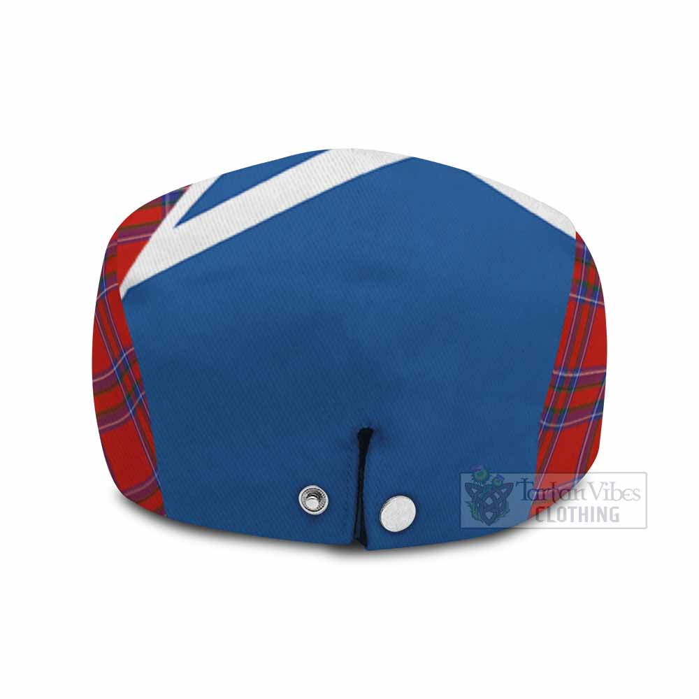 Rait Tartan Lion Rampant Flat Cap, Jeff Cap Classic Scottish Style