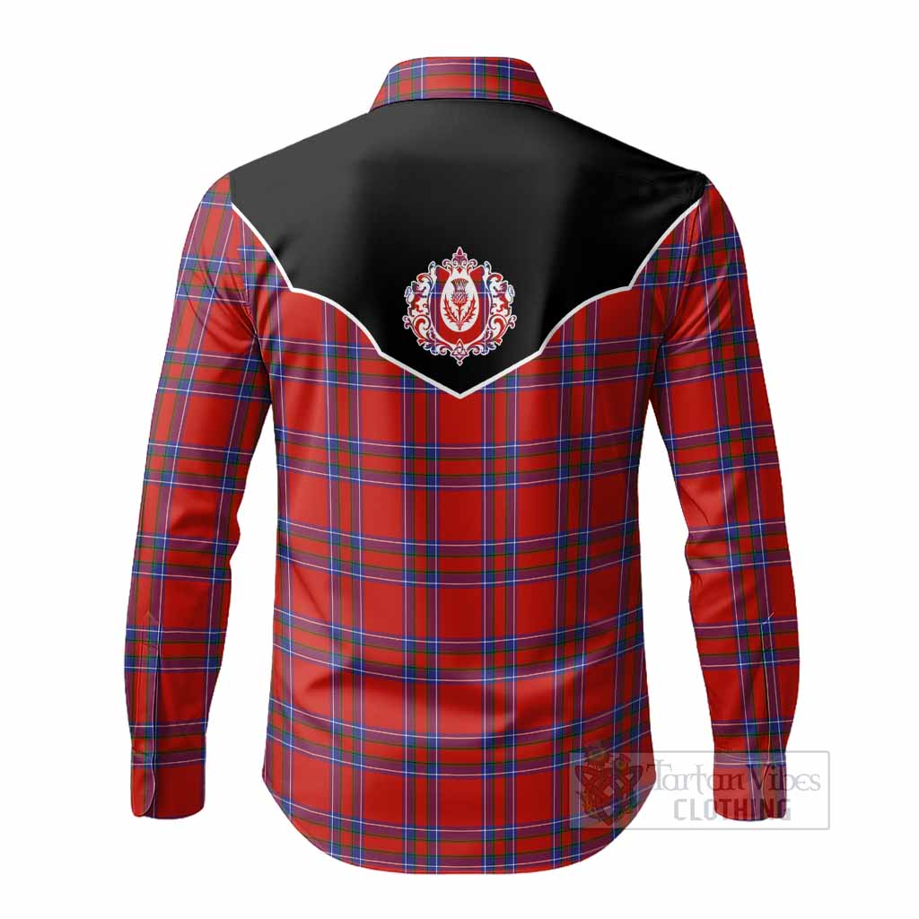 Rait Tartan Long Sleeve Button Shirts Horseshoe Ornament - Tartan Vibes Clothing