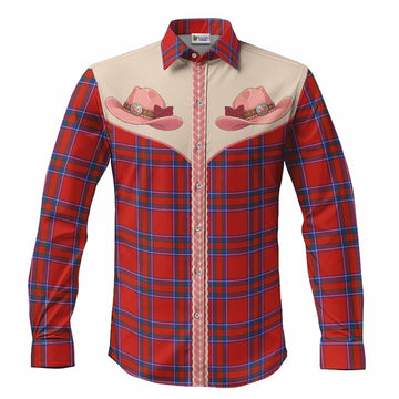 Rait Tartan Long Sleeve Button Shirts Wee Coo Cowgirl Cute Style Men's Shirt S - Tartan Vibes Clothing