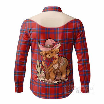 Rait Tartan Long Sleeve Button Shirts Wee Coo Cowgirl Cute Style - Tartan Vibes Clothing