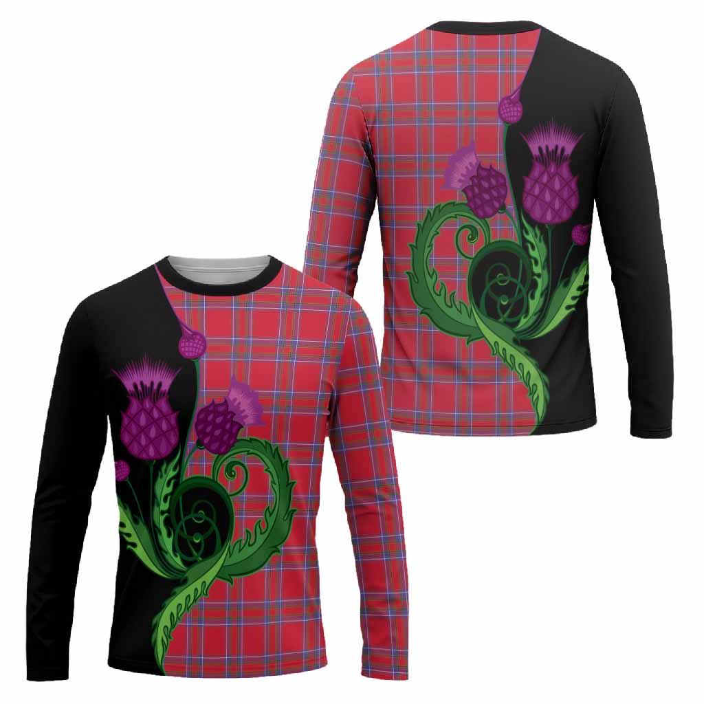 Rait Tartan Long Sleeve T-Shirt Traditional Scottish Thistle