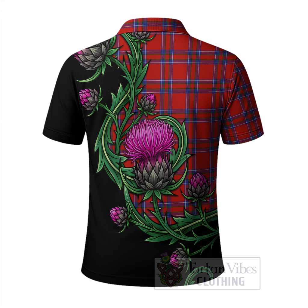 Rait Tartan Polo Shirt Resilient Scottish Thistle