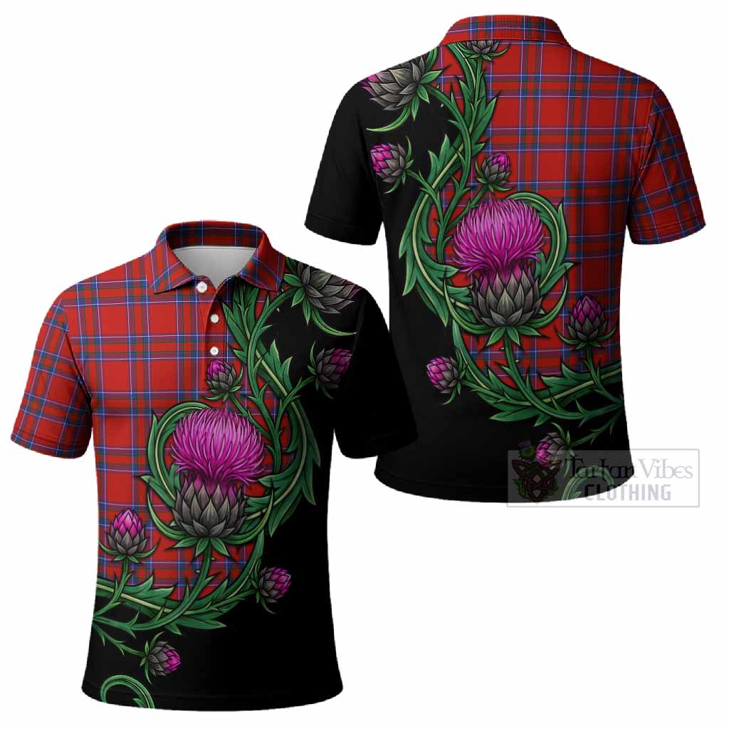 Rait Tartan Polo Shirt Resilient Scottish Thistle