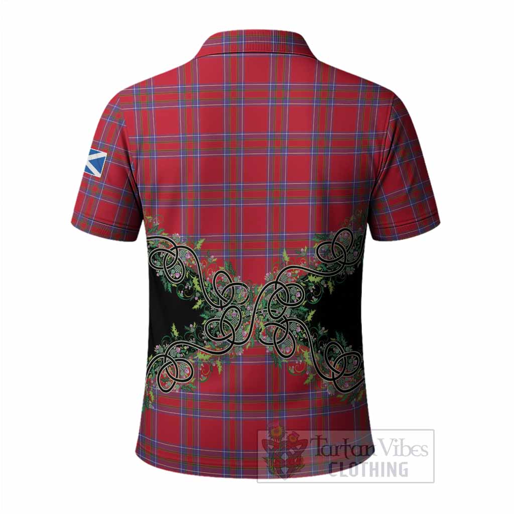Rait Tartan Polo Shirt Thistle Scottish Spirit