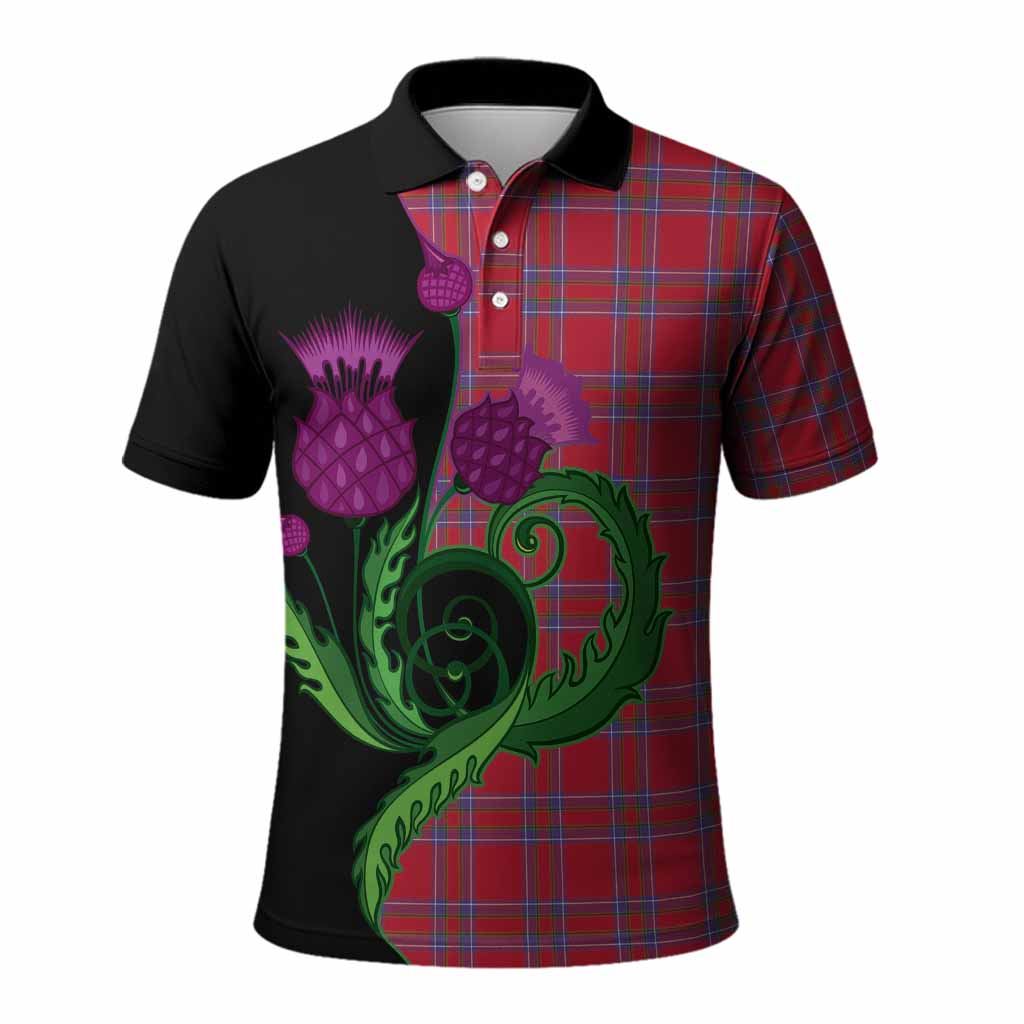 Rait Tartan Polo Shirt Traditional Scottish Thistle