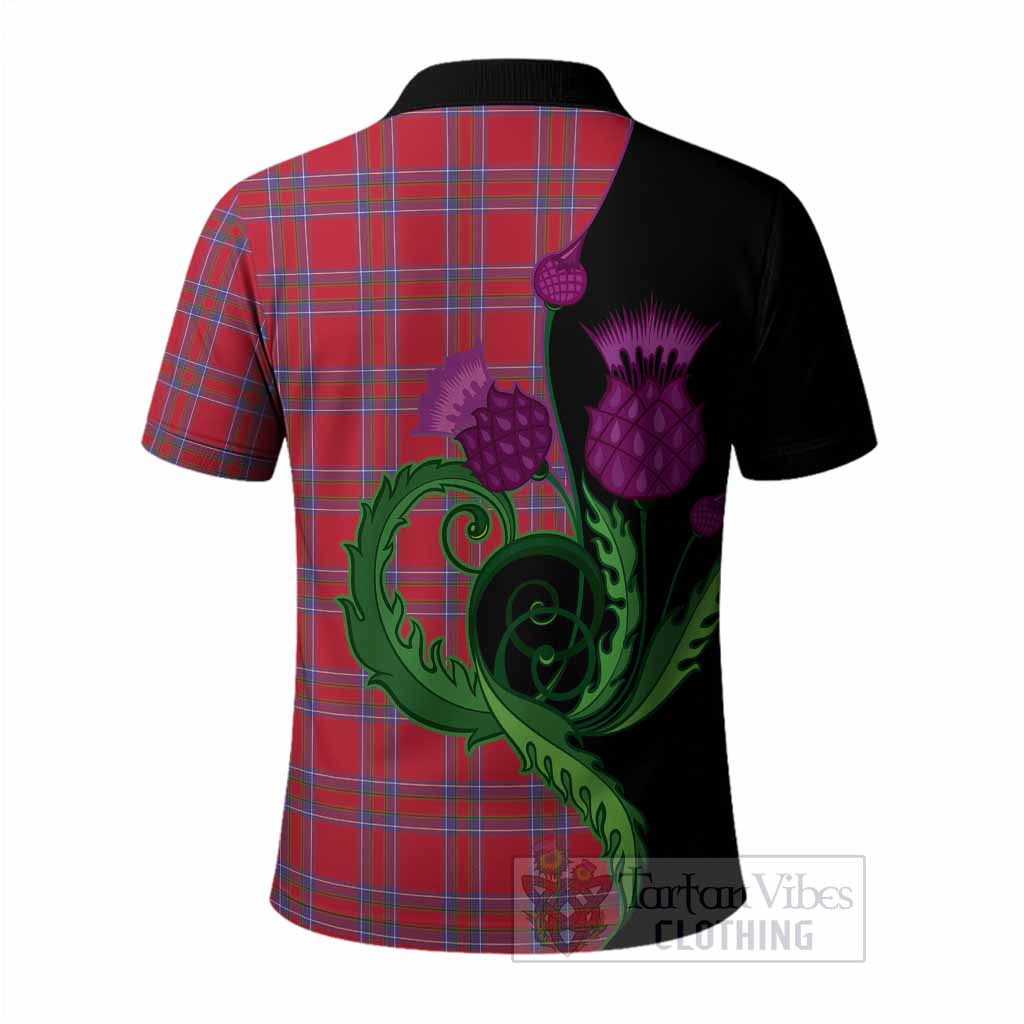 Rait Tartan Polo Shirt Traditional Scottish Thistle