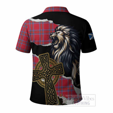 Rait Tartan Scottish Polo Shirt Lion Celtic Heritage