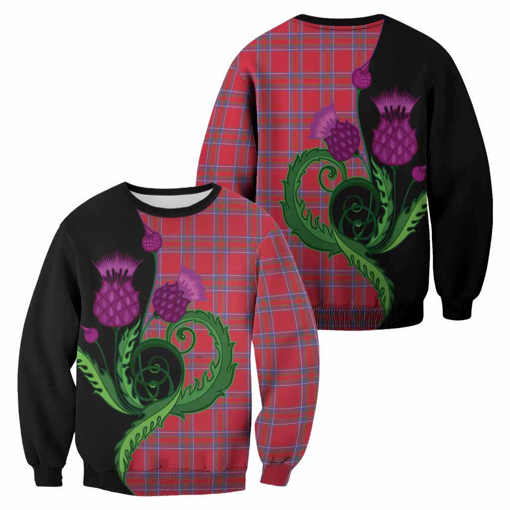 Rait Tartan Sweatshirt Traditional Scottish Thistle